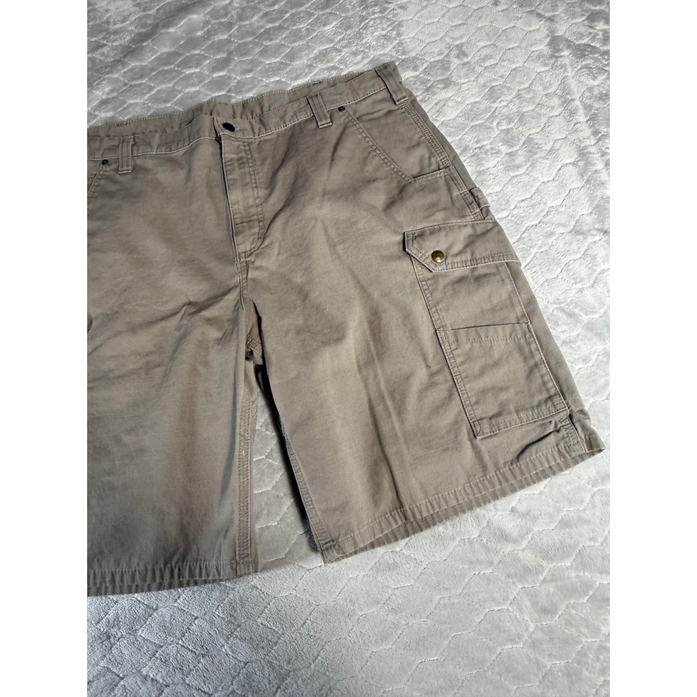 Carhartt Mens B357 DES Relaxed Fit Ripstop Cargo Work Shorts Desert Tan 42 - Picture 3 of 9